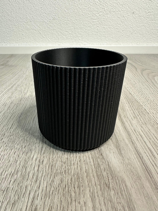 Pflanzenübertopf geriffelt
