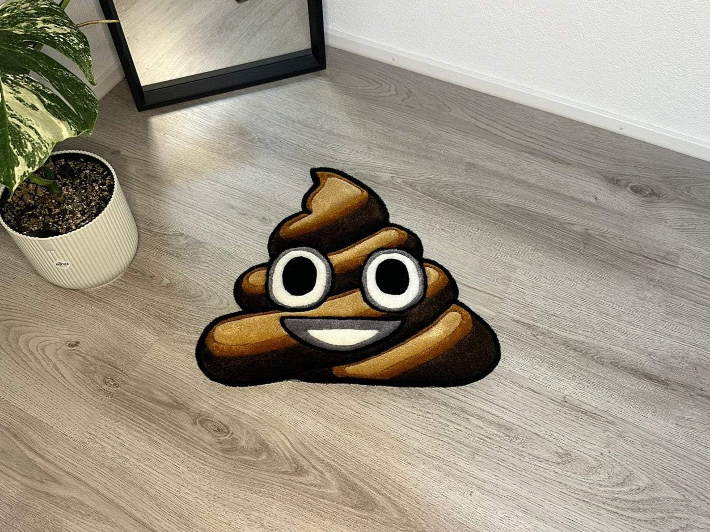 Poope Emoji Teppich Vorne