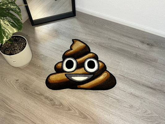 Poope Emoji Teppich Vorne