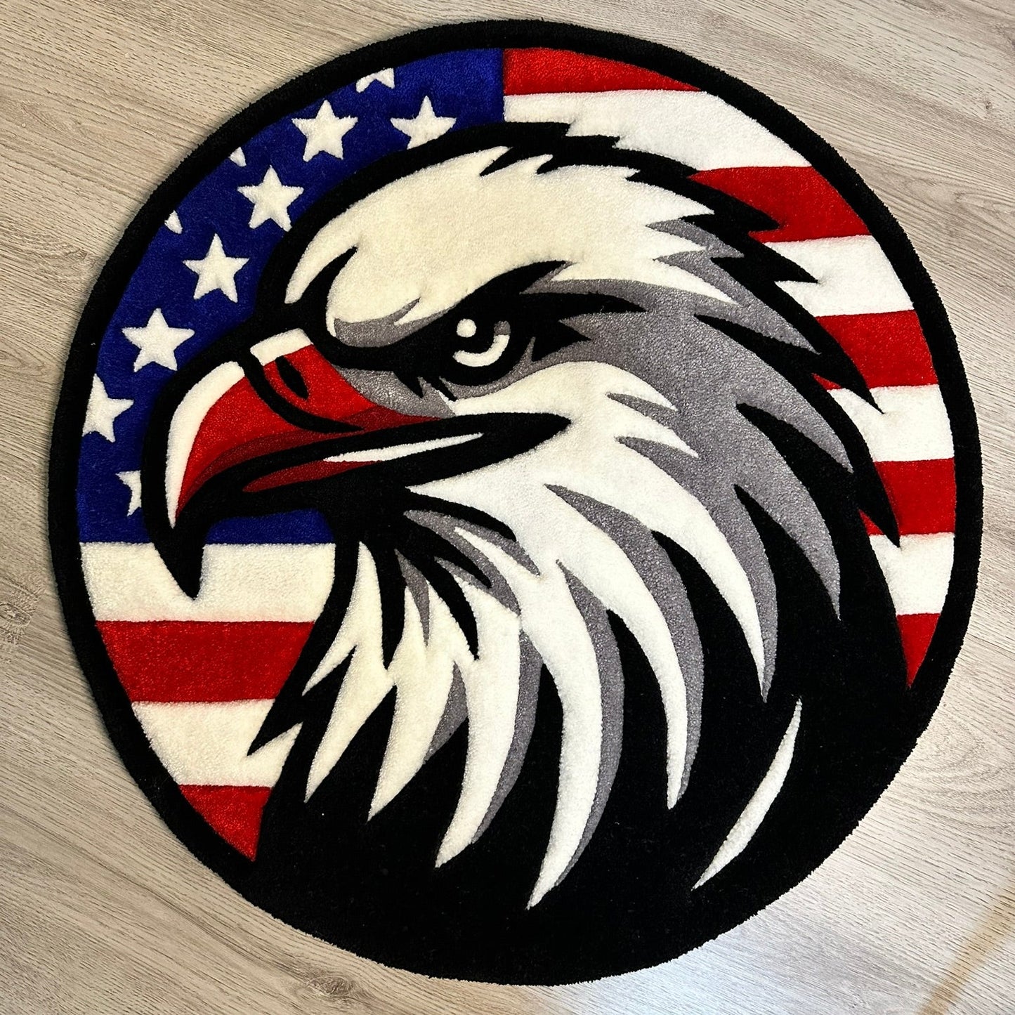 Weisskopf Seeadler Amerika Teppich Nahansicht