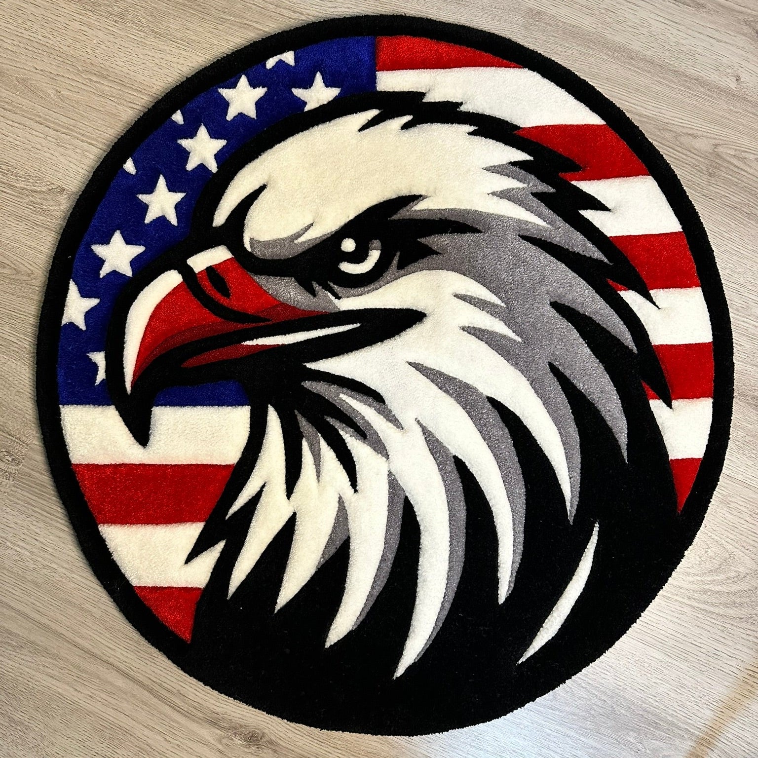 Weisskopf Seeadler Amerika Teppich Nahansicht