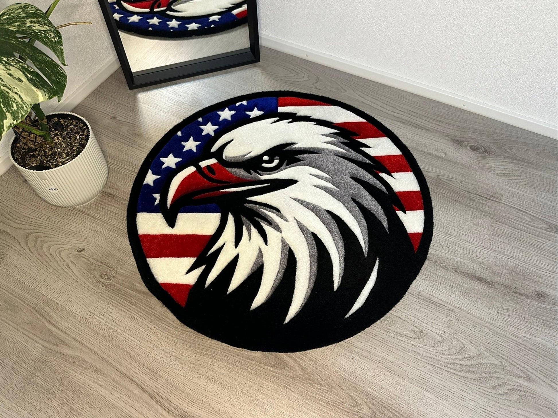Weisskopf Seeadler Amerika Teppich Vorne